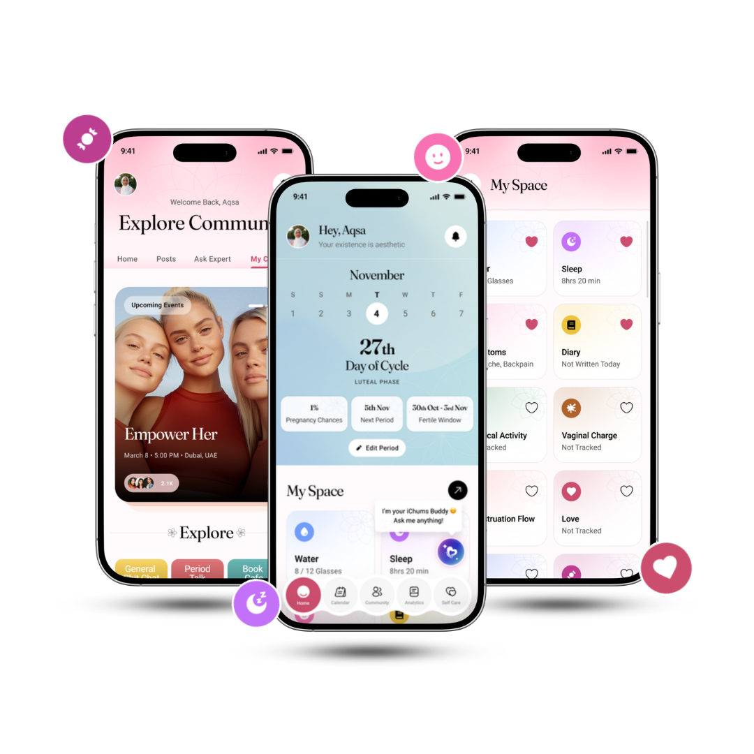 iChums app screens